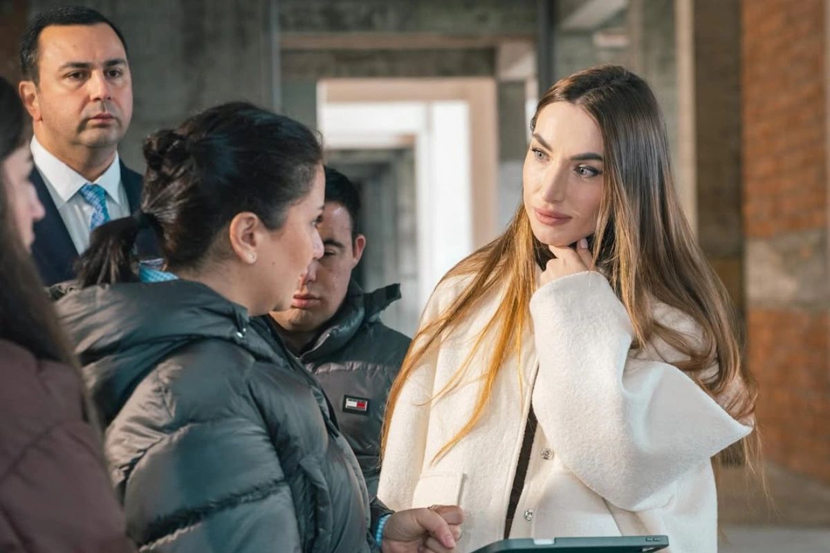 Alyona Əliyeva Atletlər Kəndində yeni layihə ilə tanış oldu - FOTOLAR