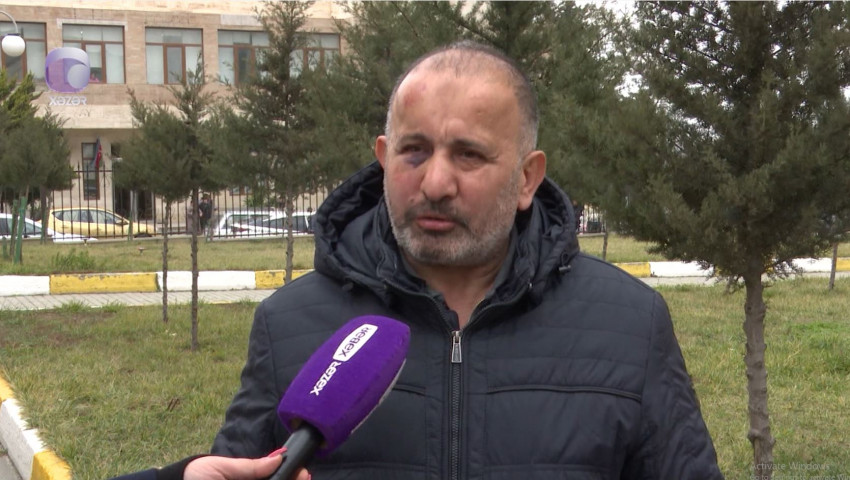 Ata və oğlu tərəfindən döyülən "Azəriqaz"ın əməkdaşı: “Deyirdi vur ölsün” - VİDEO