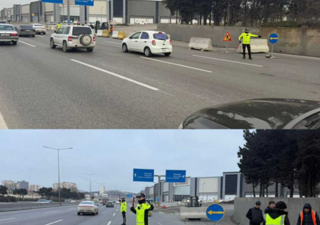 Təmirlə əlaqədar Bakı–Sumqayıt yolunda müvəqqəti məhdudiyyət tətbiq edilib