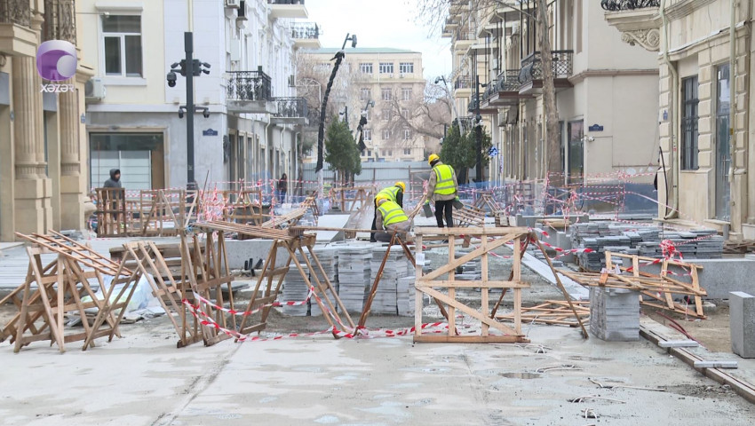 Fəvvarələr meydanı ilə Qış parkını birləşdirəcək yolda işlər nə yerdədir? - VİDEO