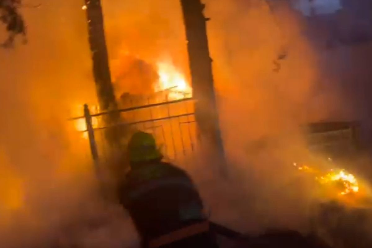 Sumqayıtda təmir köşkündə yanğın olub