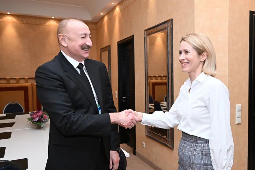 Prezident Münxendə Kaya Kallas ilə görüşüb - FOTOLAR