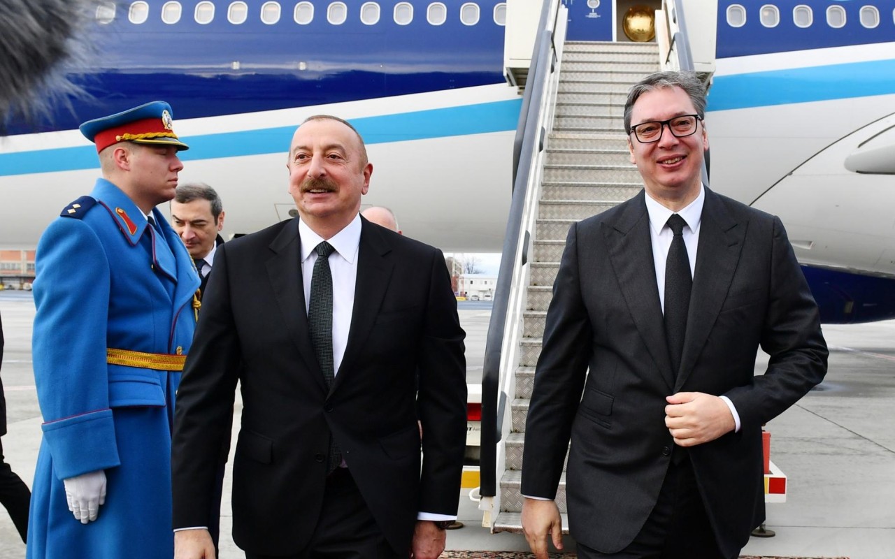 Prezident İlham Əliyev Serbiyaya səfər edib
