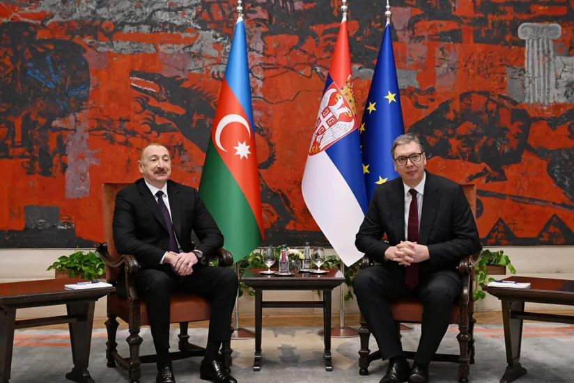 Vuçiç İlham Əliyevi təcrübəli dövlət xadimi və milli lider kimi qiymətləndirib - VİDEO