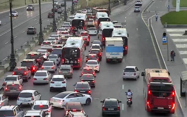 Bakıda bu yollarda sıxlıq var - SİYAHI