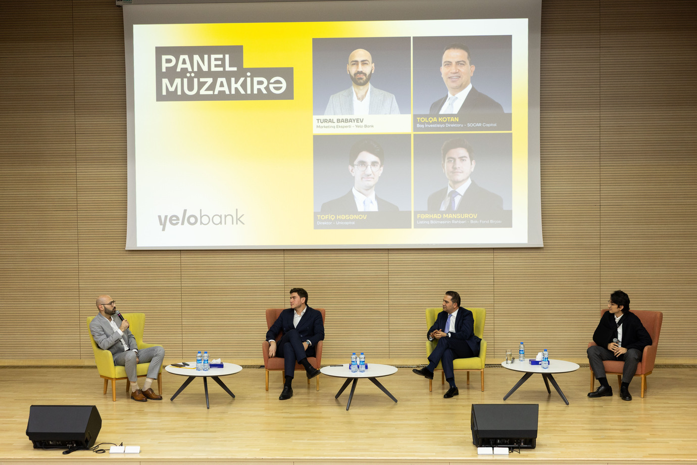 Yelo Bank-da ilk "Yelo İnvestisiya Paneli" keçirildi - FOTOLAR