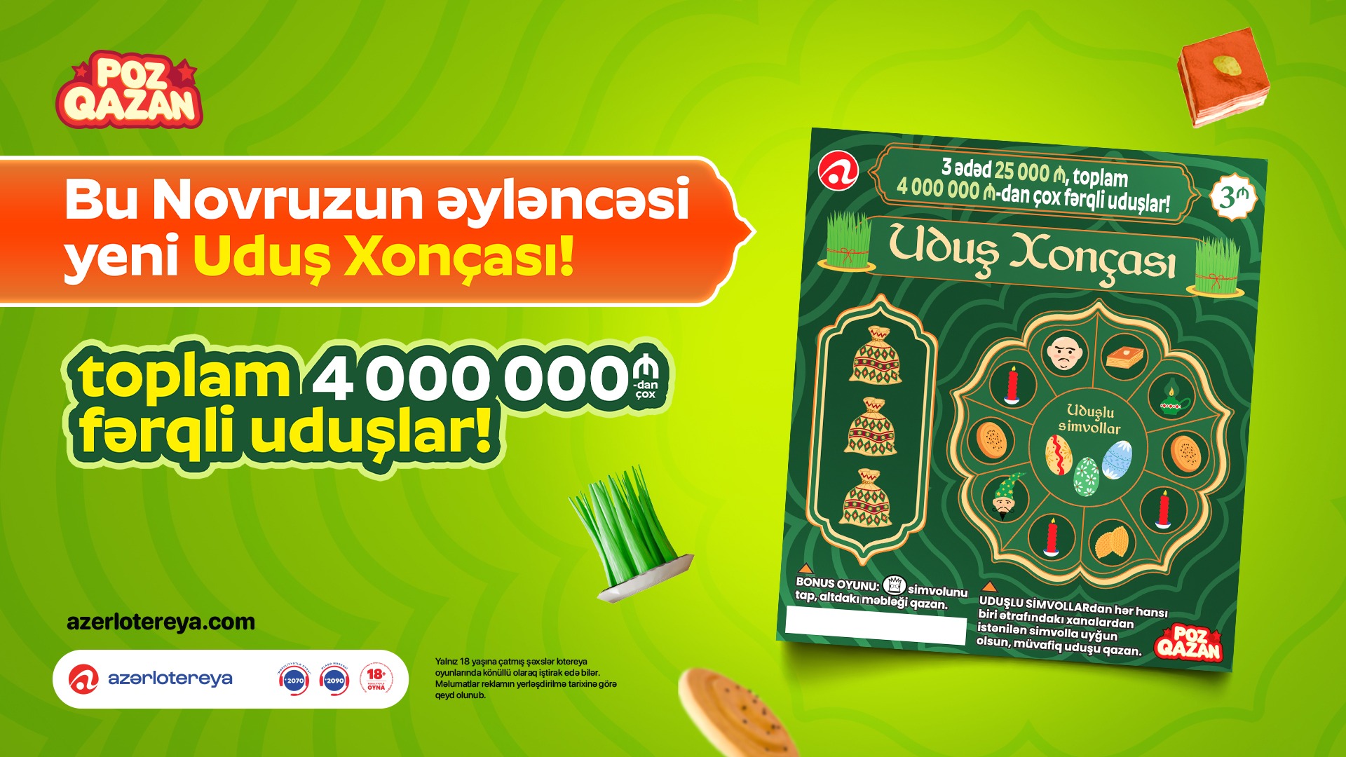 Novruza özəl yeni “Uduş xonçası” lotereyası satışa çıxdı