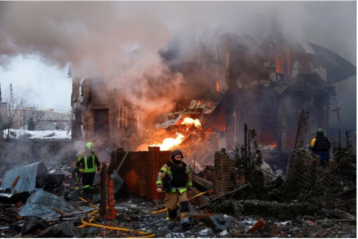 Rusiya Ukraynanın enerji infrastrukturuna genişmiqyaslı raket və dron zərbələri endirib