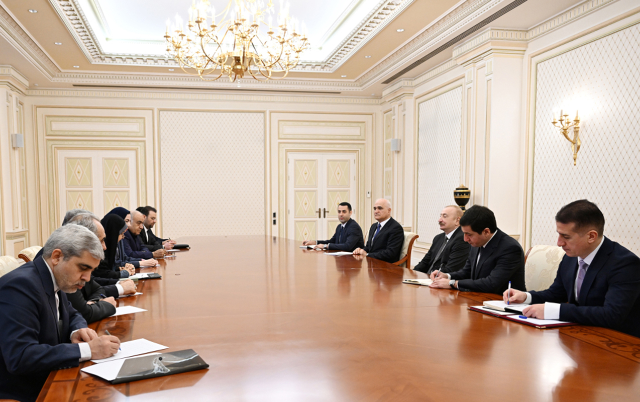 Prezident iranlı naziri qəbul etdi - Fotolar