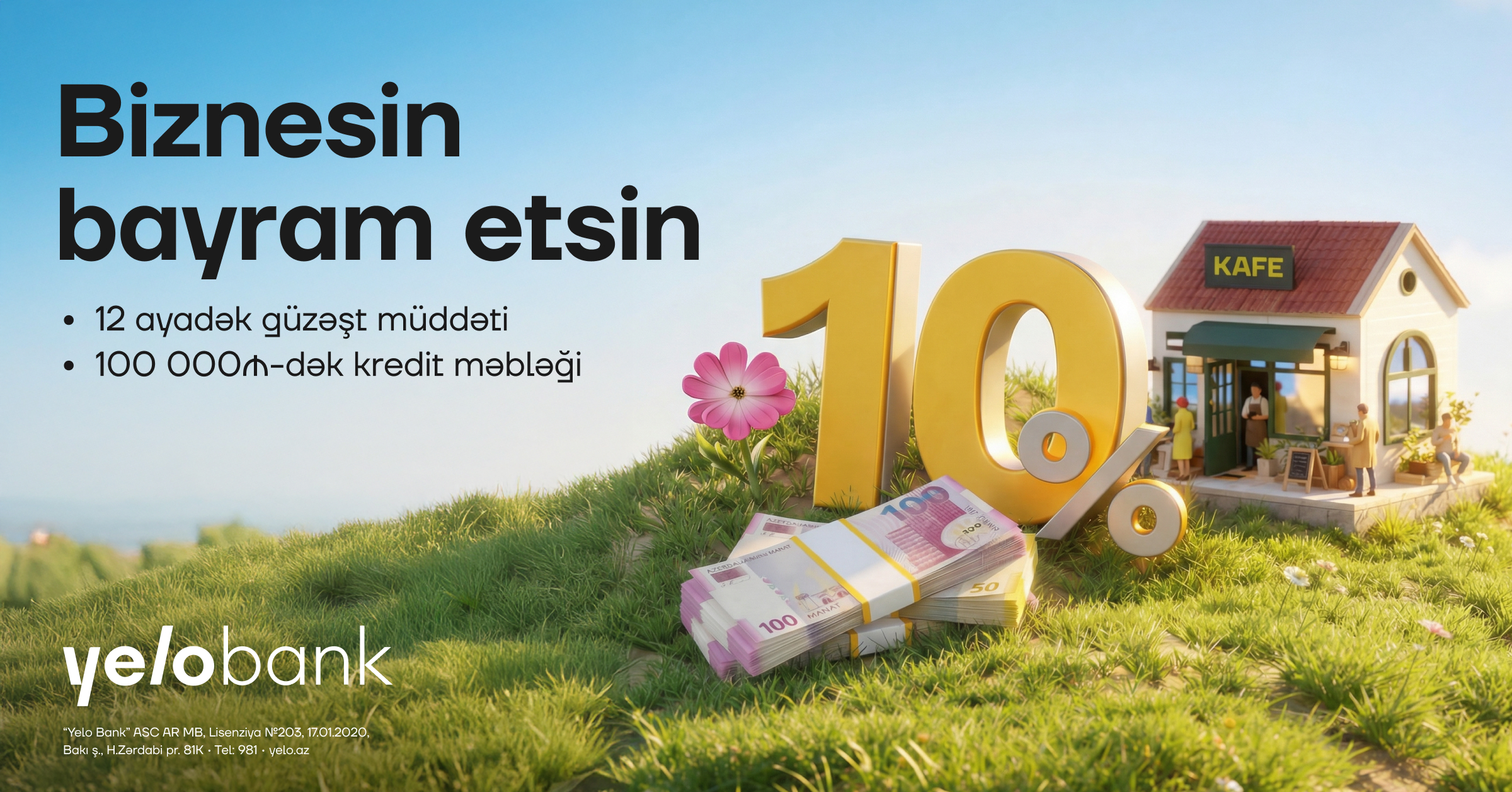 Yelo Bank-dan mikro bizneslər üçün bahar kampaniyası!