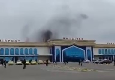 İran Naxçıvan aeroportuna hücum etdi - VİDEO