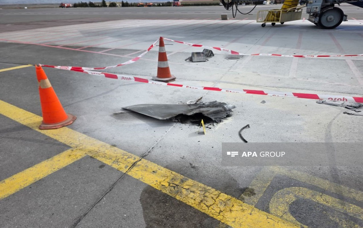 Naxçıvan aeroportunun uçuş-eniş zolağına da zərər dəyib - VİDEO