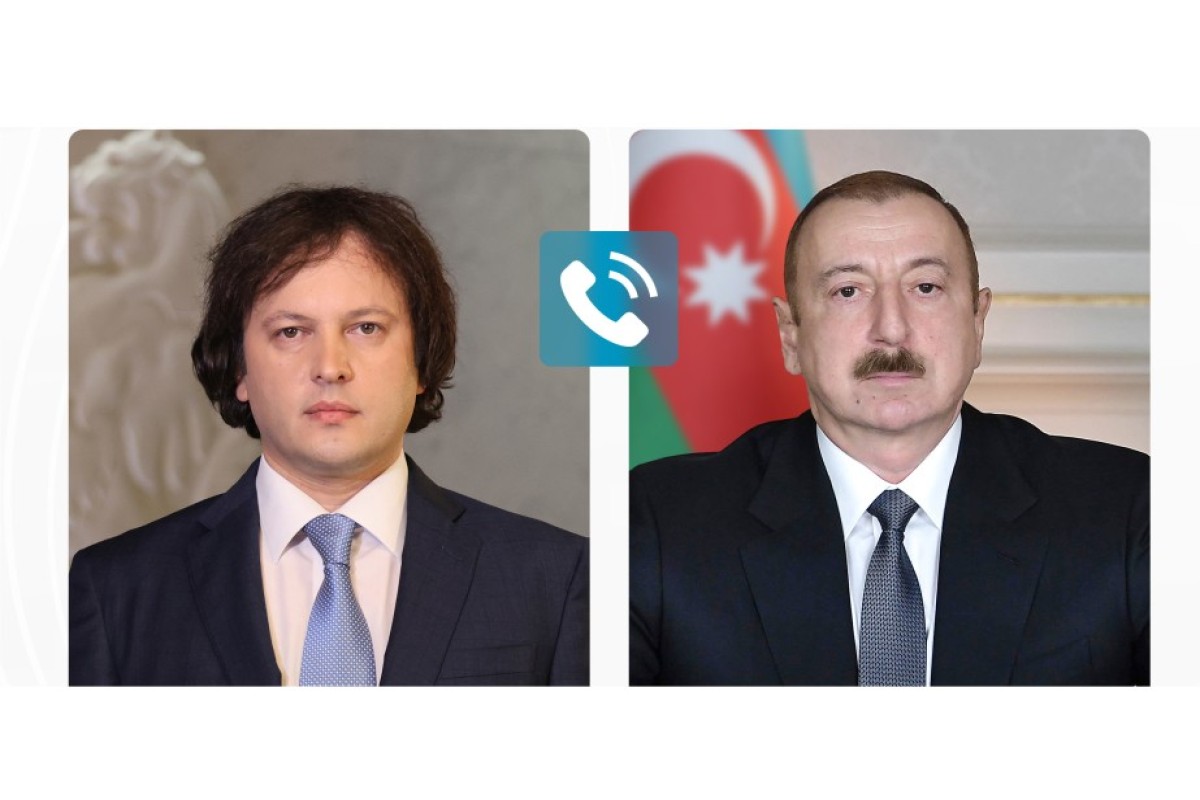 İlham Əliyev və İrakli Kobaxidze arasında telefon danışığı baş tutub