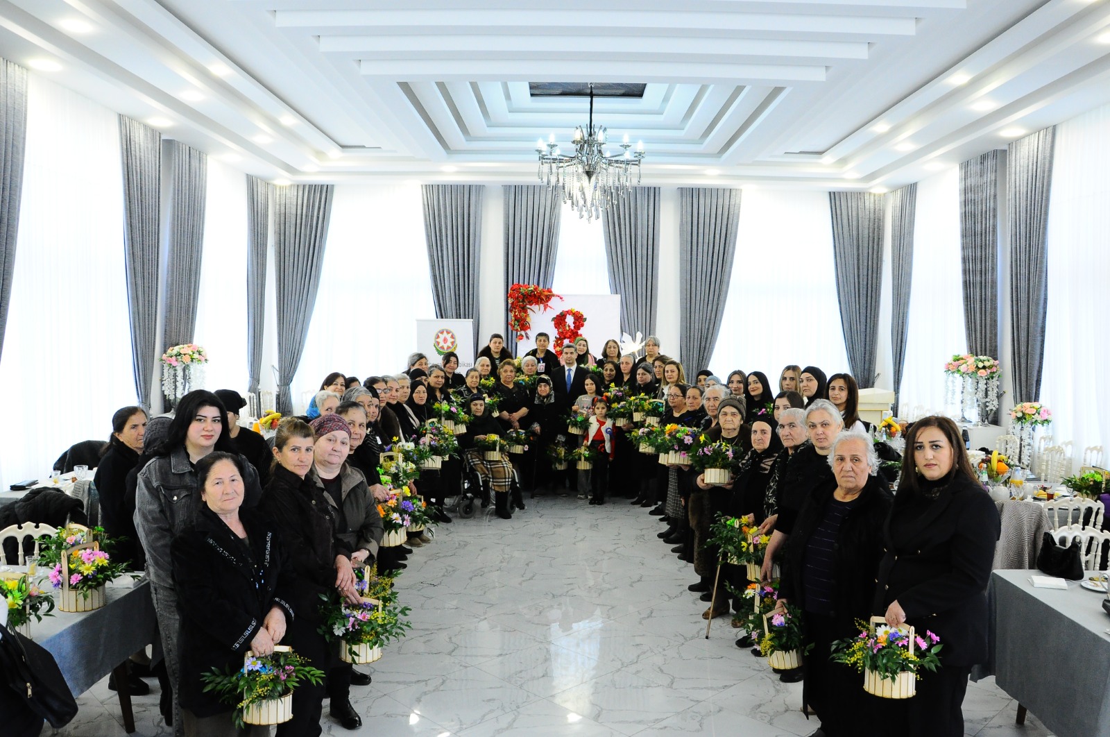 8 Mart – Beynəlxalq Qadınlar Günü münasibətilə şəhid ailələri ilə tədbir keçirildi - FOTOLAR