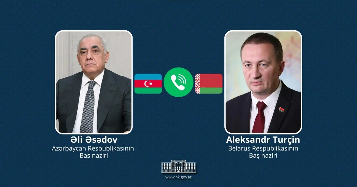 Azərbaycan və Belarus Baş nazirləri arasında telefon danışığı olub