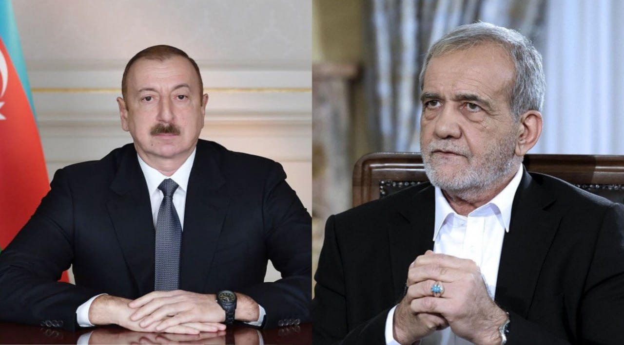 Pezeşkian İlham Əliyevə İrana humanitar yardımla bağlı niyyətinə görə minnətdarlığını bildirib
