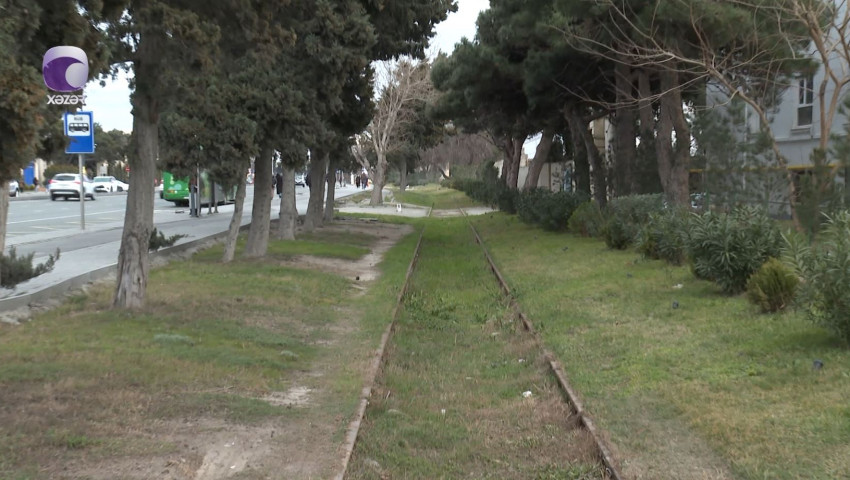 “8 noyabr” prospektində köhnə dəmiryolu relsləri niyə sökülür? - VİDEO