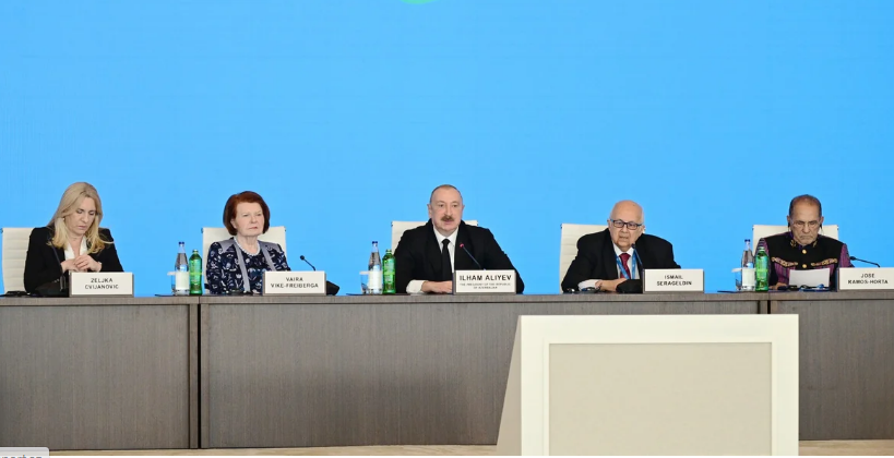 İlham Əliyev: Azərbaycan vasitəsilə daşınan yüklərə olan tələbat artır