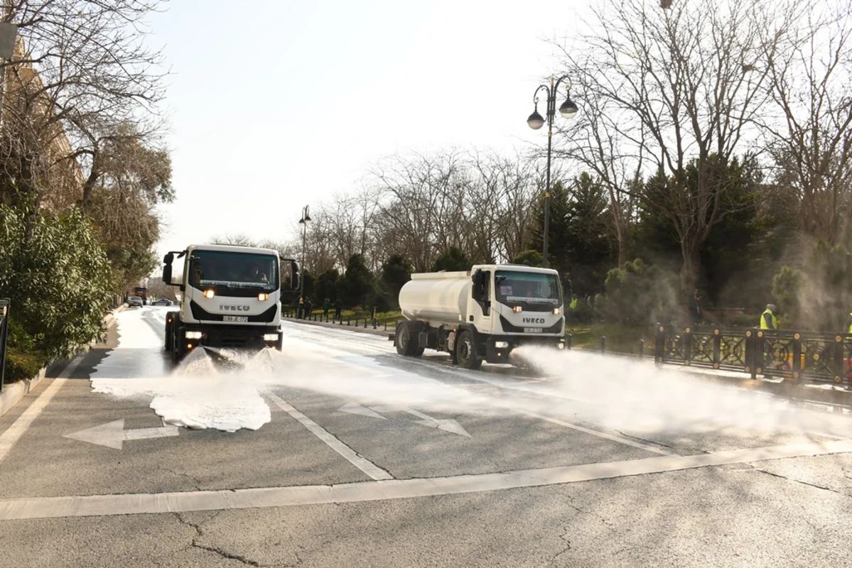Bugünkü iməcilikdə Bakının 537 küçəsi yuyuldu