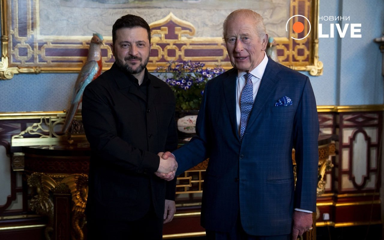 Zelenski Londonda kralla görüşdü