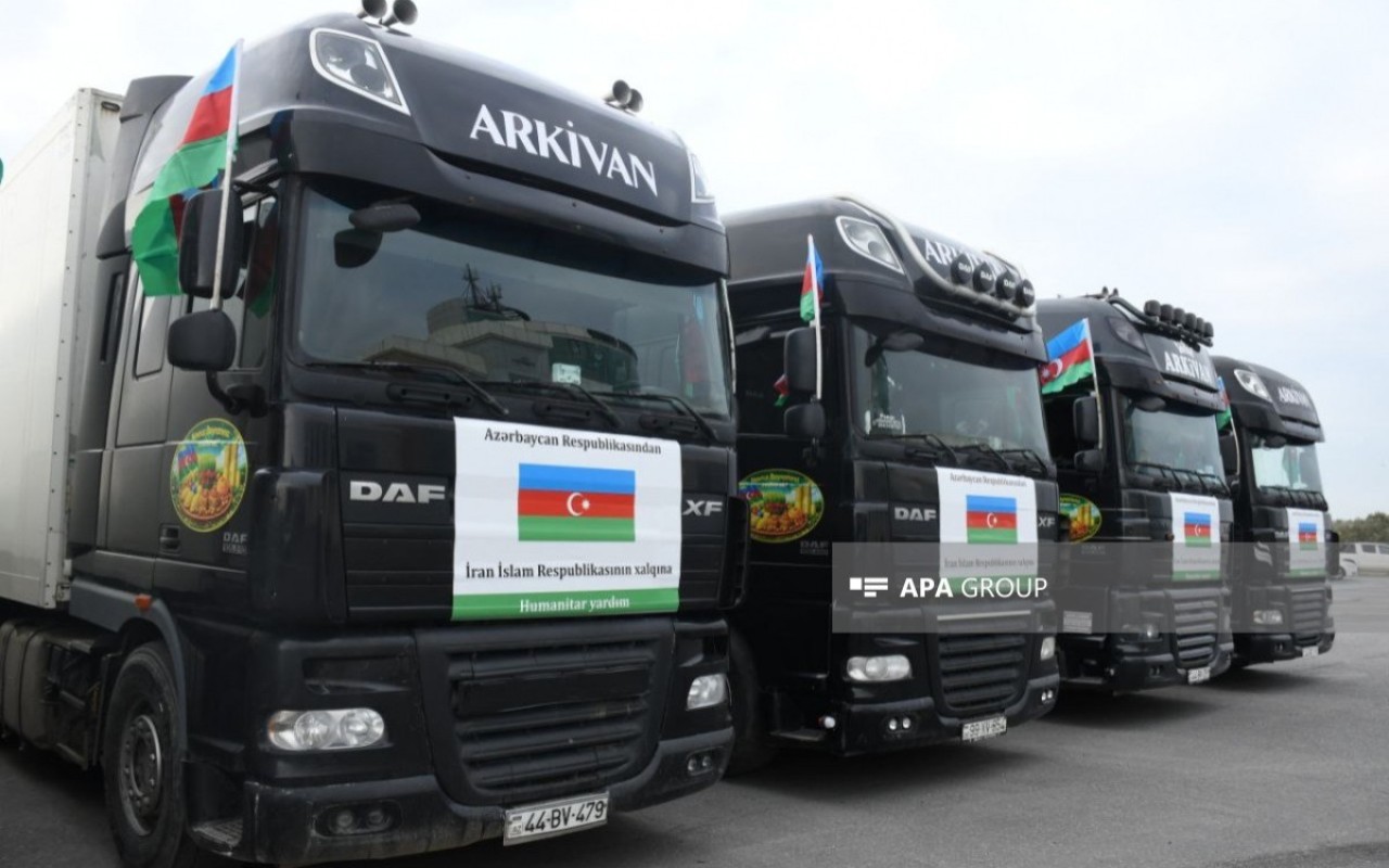 Azərbaycan İrana növbəti dəfə humanitar yardım göndərir