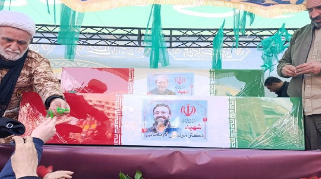 Tehranda Əli Laricani və "Bəsic" komandanı ilə vida mərasimi keçirilir