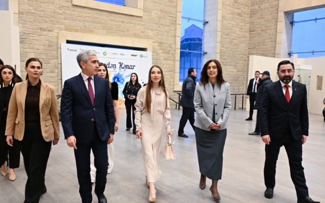 Alena Əliyeva “Çərçivədən kənar” sərgisində - FOTOLAR