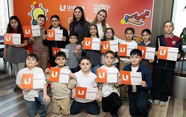 Unibank Qlobal Pul Həftəsi çərçivəsində məktəblilər üçün tədbir keçirib