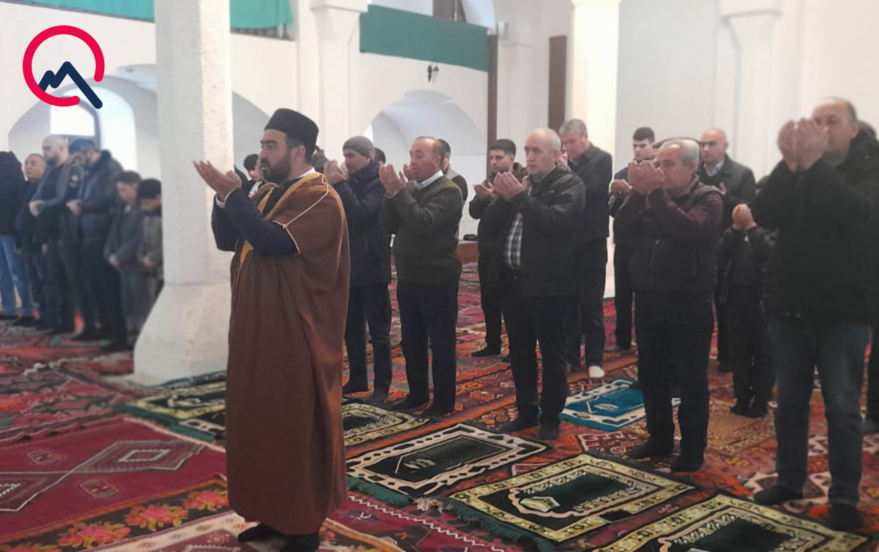 Ağdam Cümə Məscidində bayram namazı qılındı