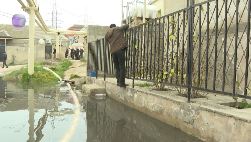 Xətaidə evləri çirkab suların altında qalan sakinlərin aqibəti necə olacaq? - VİDEO