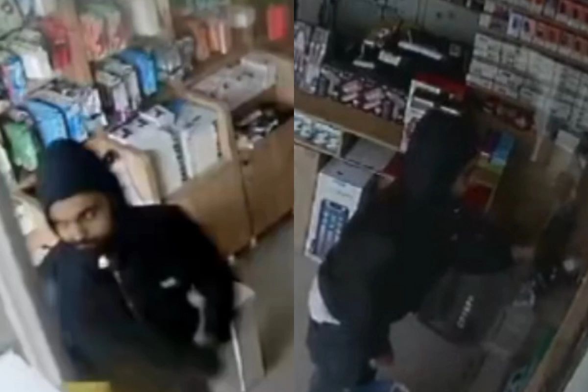 Bayram günü telefon dükanına girib oğurluq etdi - ANBAAN VİDEO