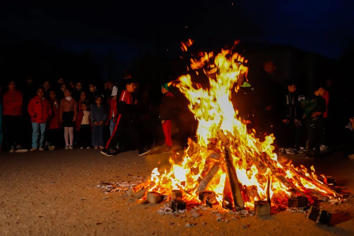 Sumqayıtda tonqal partladı - YARALILAR VAR - Video
