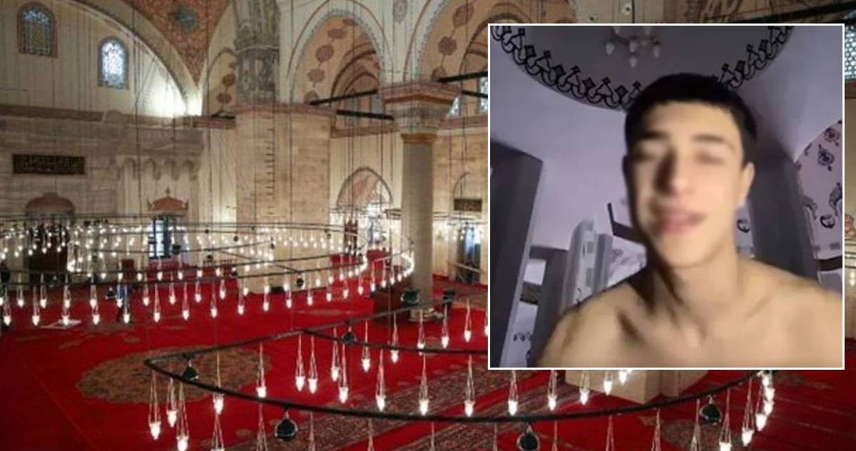 Məsciddə çılpaq video çəkən tiktoker saxlanıldı