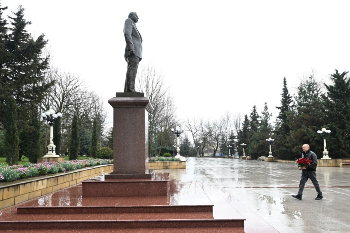 İlham Əliyev Şamaxı rayonuna səfər edib - FOTOLAR