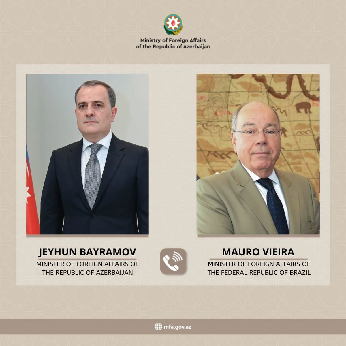 Braziliyanın XİN başçısı vətəndaşlarının İrandan təxliyəsinə yardımına görə Azərbaycana təşəkkür edib