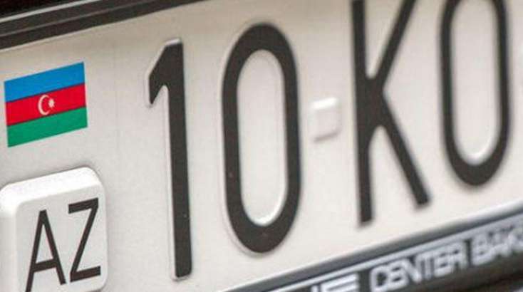 Avtomobil nömrələrini oğurlayan şəxs saxlanıldı