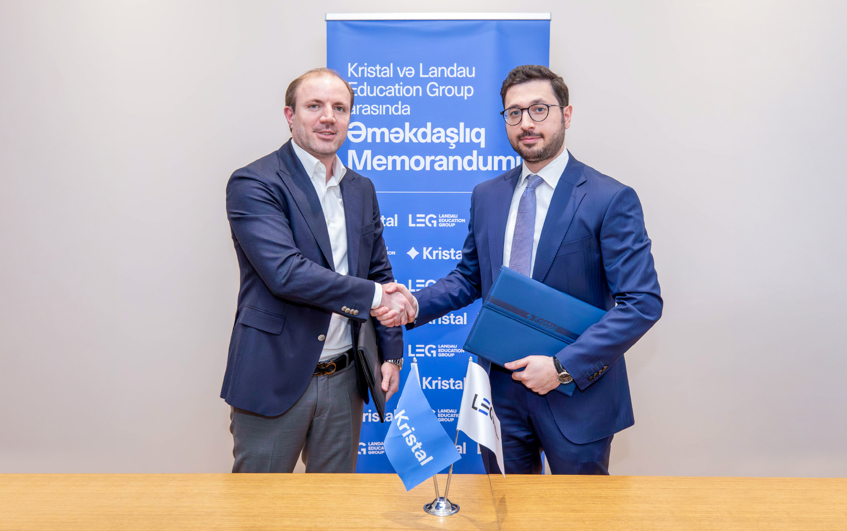 “Kristal” və “Landau Education Group” arasında memorandum imzalandı - Video - Fotolar