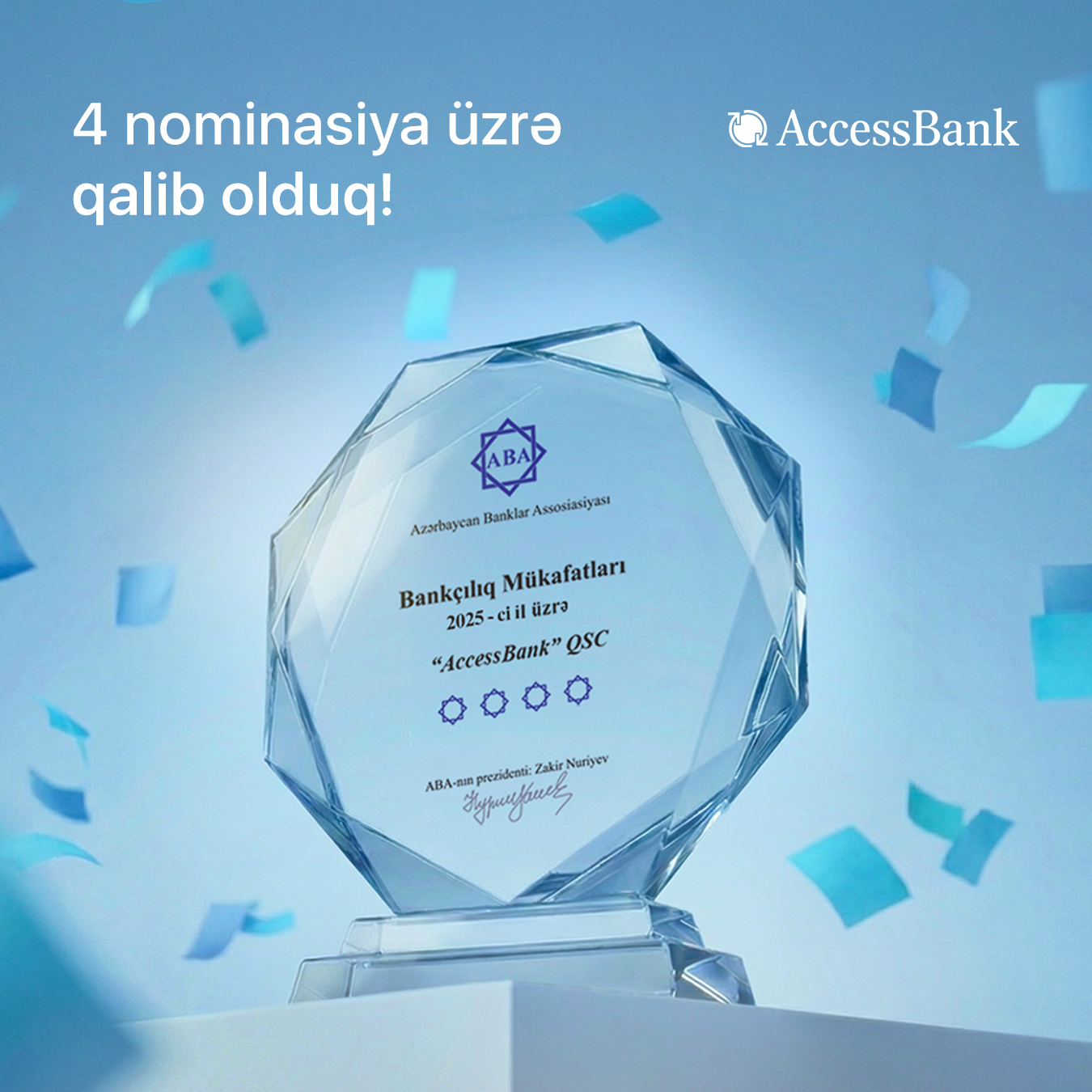 AccessBank dörd nominasiya üzrə qalib oldu!