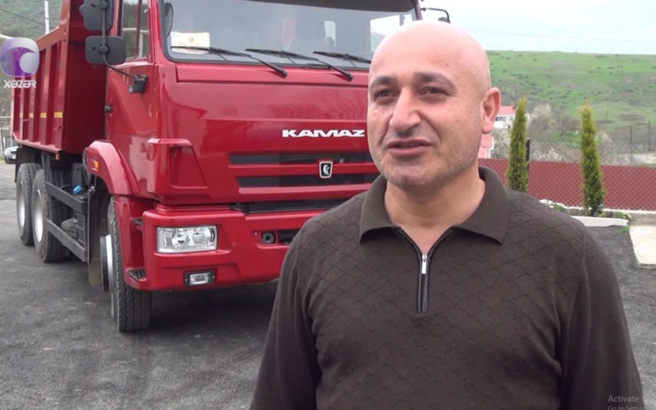 Prezidentin “Kamaz” bağışladığı Ayazın atası DANIŞDI - VİDEO