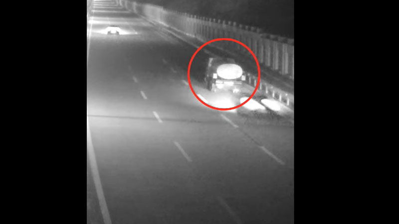 Zığ yolundan baş verən qəzanın videosu yayıldı - VİDEO