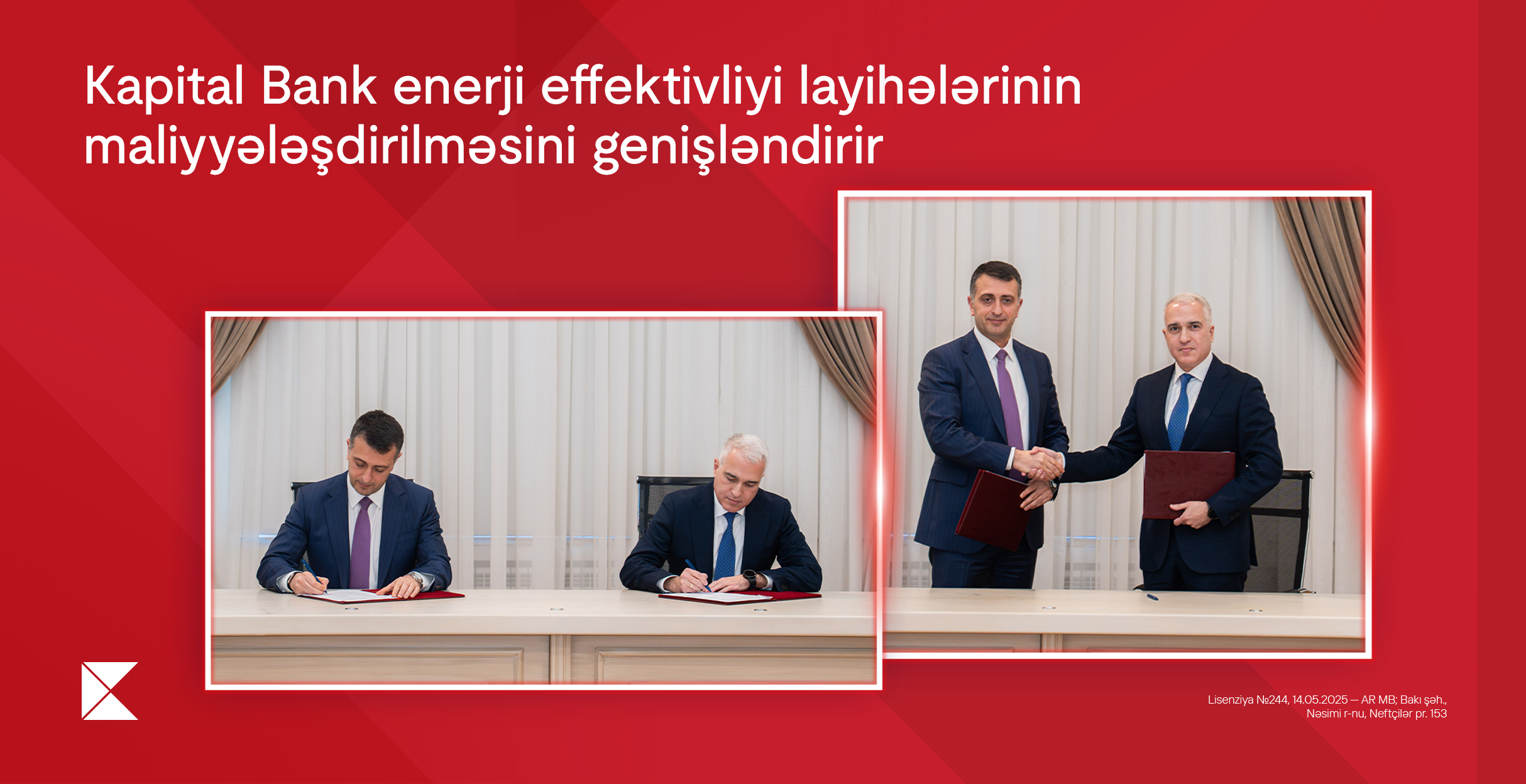 Kapital Bank enerji effektivliyi layihələrinin maliyyələşdirilməsini genişləndirir