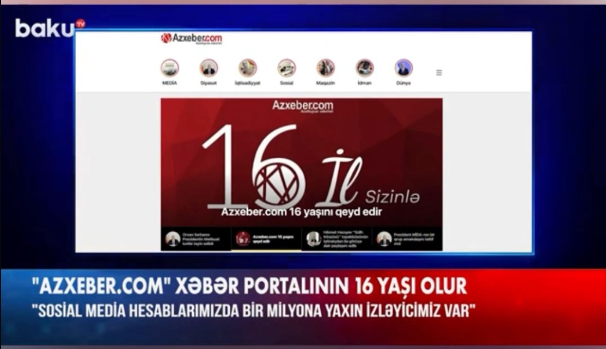 Baku TV və ARB TV "Azxəbər"i təbrik etdi - VİDEO