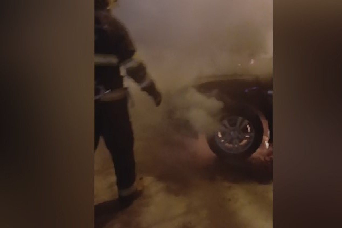 Bakıda “Hyundai” alışıb yandı