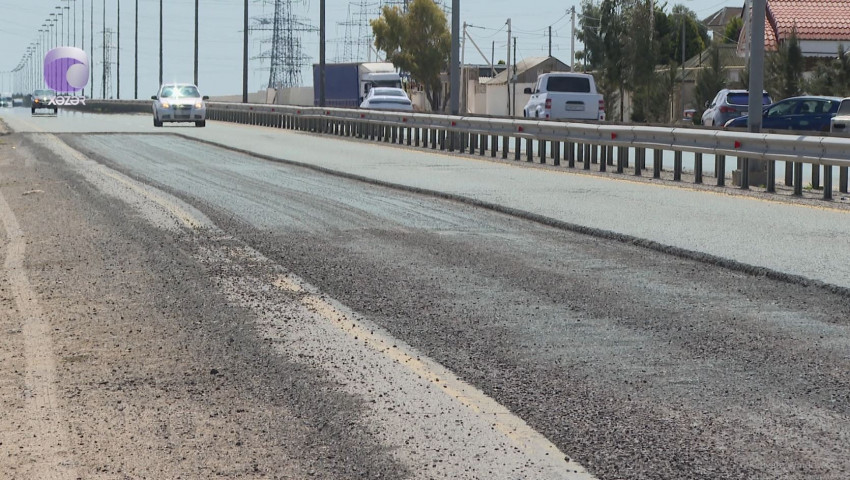 Təmir işləri yarımçıq qalan yol sürücülərə təhlükə saçır - VİDEO