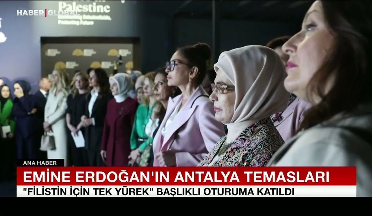 "Haber Global" Mehriban Əliyevanın Antalyada Fələstinlə bağlı paneldə iştirak etməsi barədə reportaj hazırlayıb