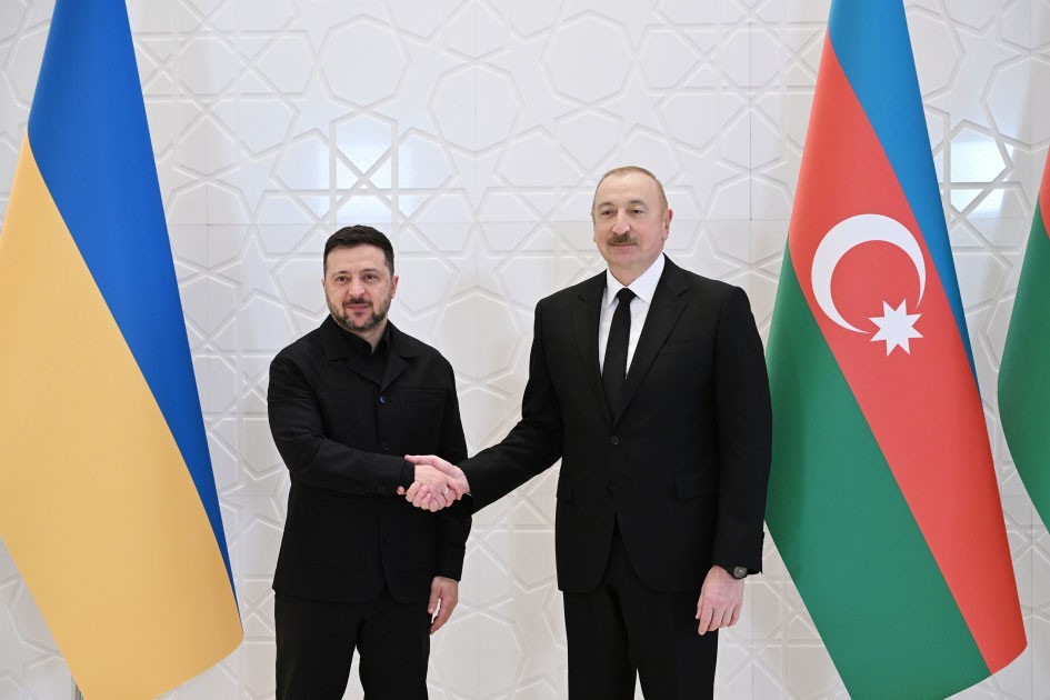 Ukrayna Prezidenti Volodimir Zelenski Azərbaycanda işgüzar səfərdədir - FOTOLAR