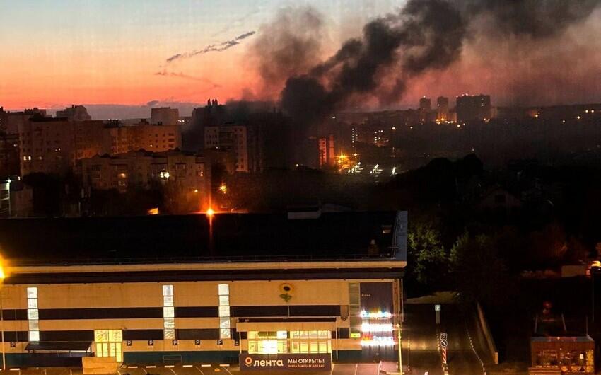 Rusiyada neft emalı zavodu vuruldu