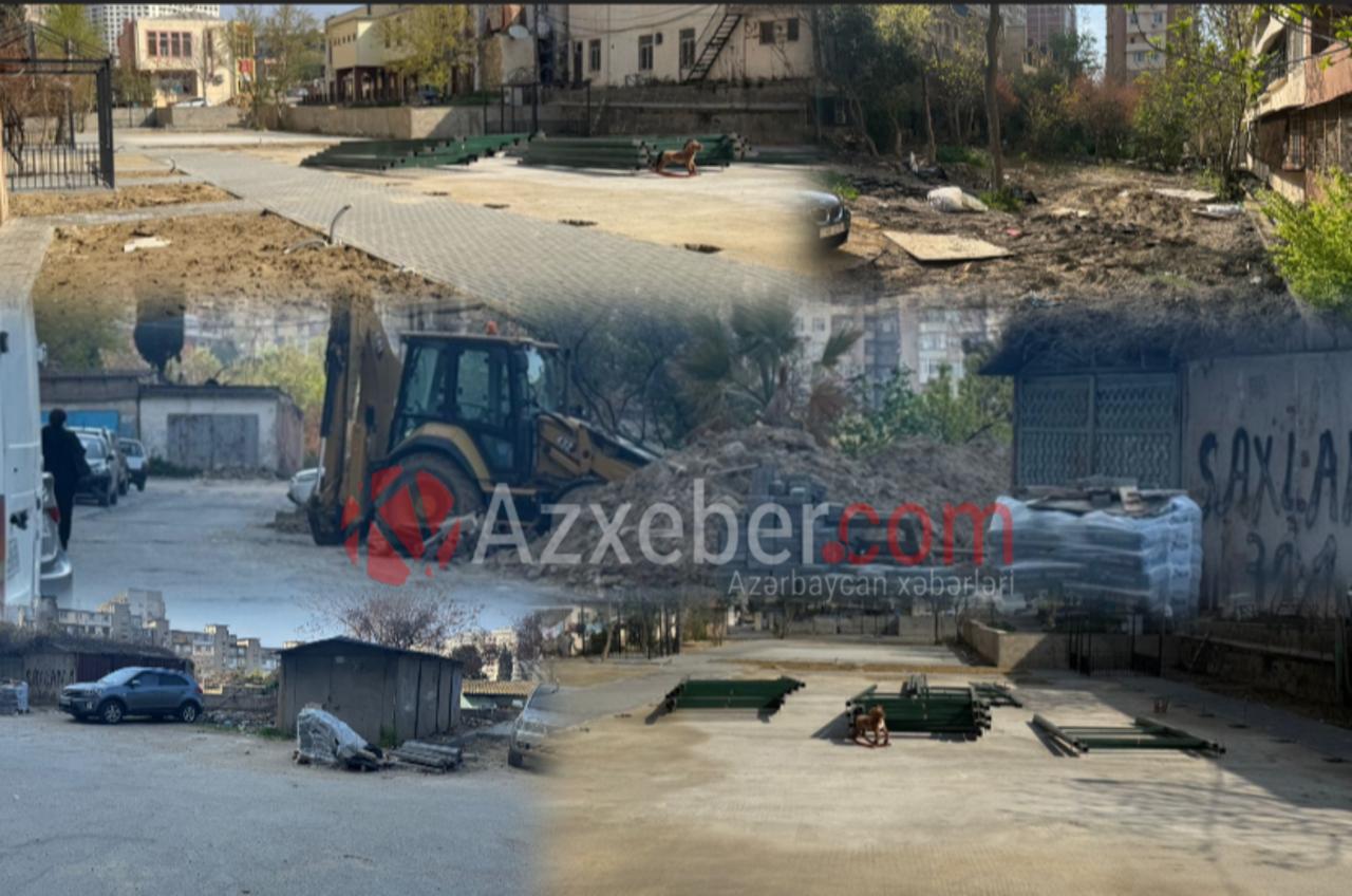 İki ildir bitməyən “məhəllə təmiri” – Xətai sakinləri şikayətçidir - FOTOLAR