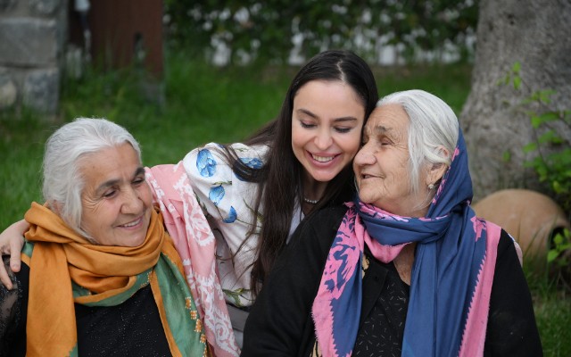 Leyla Əliyeva Şəki səfərindən fotolar paylaşdı - FOTOLAR