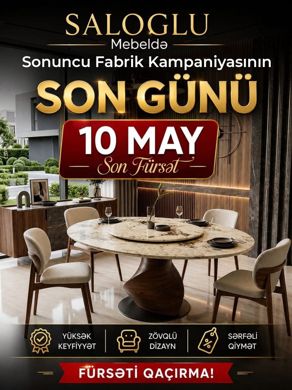 SALOGLU mebeldə sonuncu "Fabrik kampaniyası"nın son tarixi açıqlandı